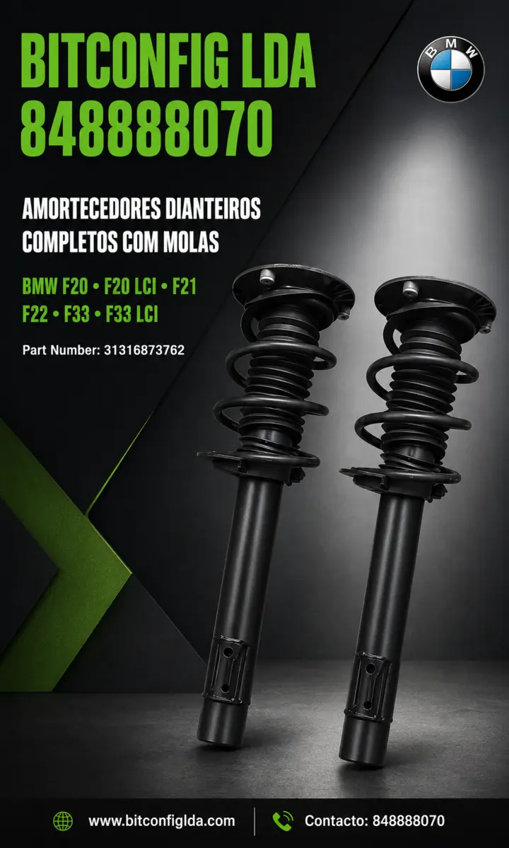 Amortecedores Frontais completos incluindo Molas F20 Series F30 Series