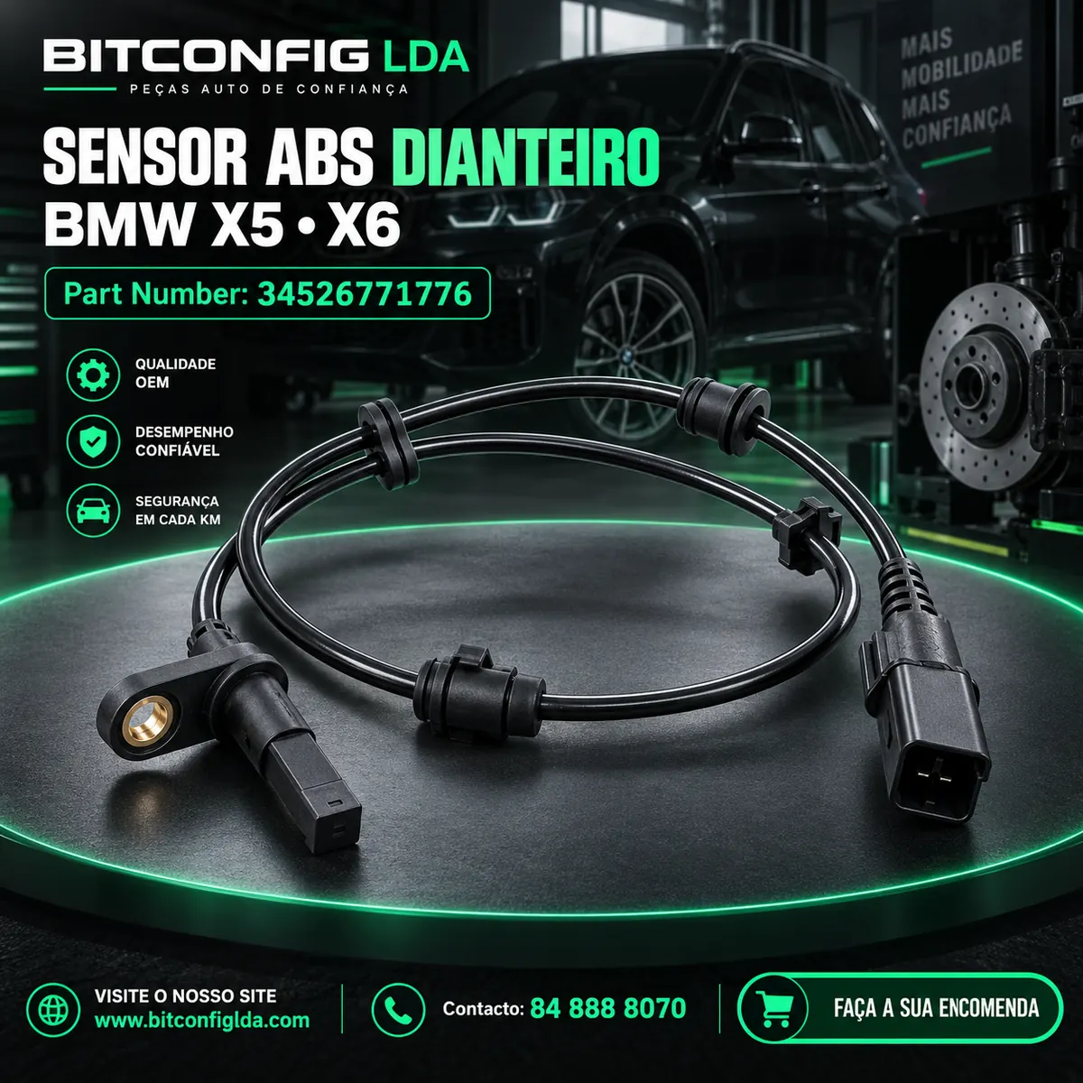Sensor de ABS Frontais X5 X6