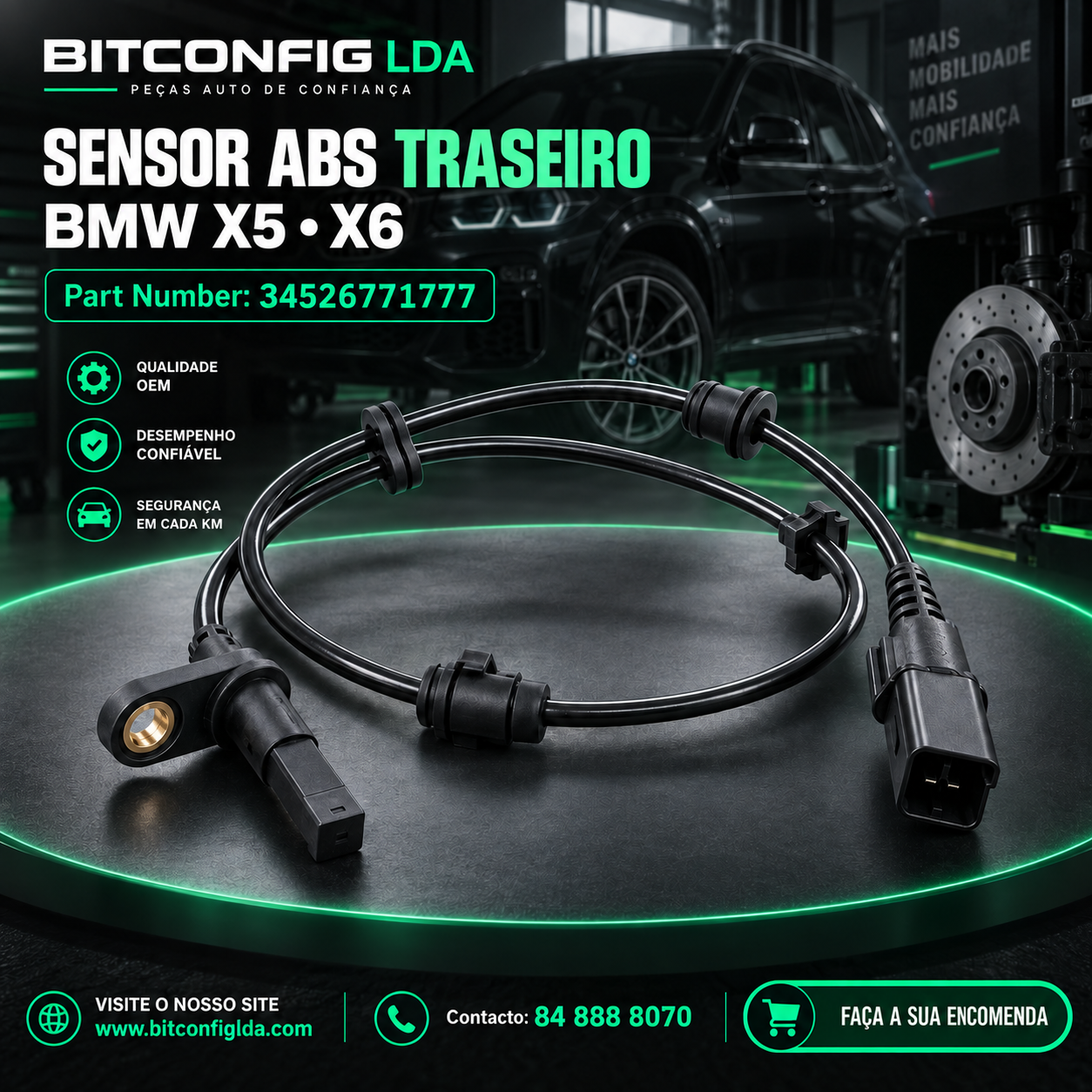 Sensor de ABS Traseiros X5 X6