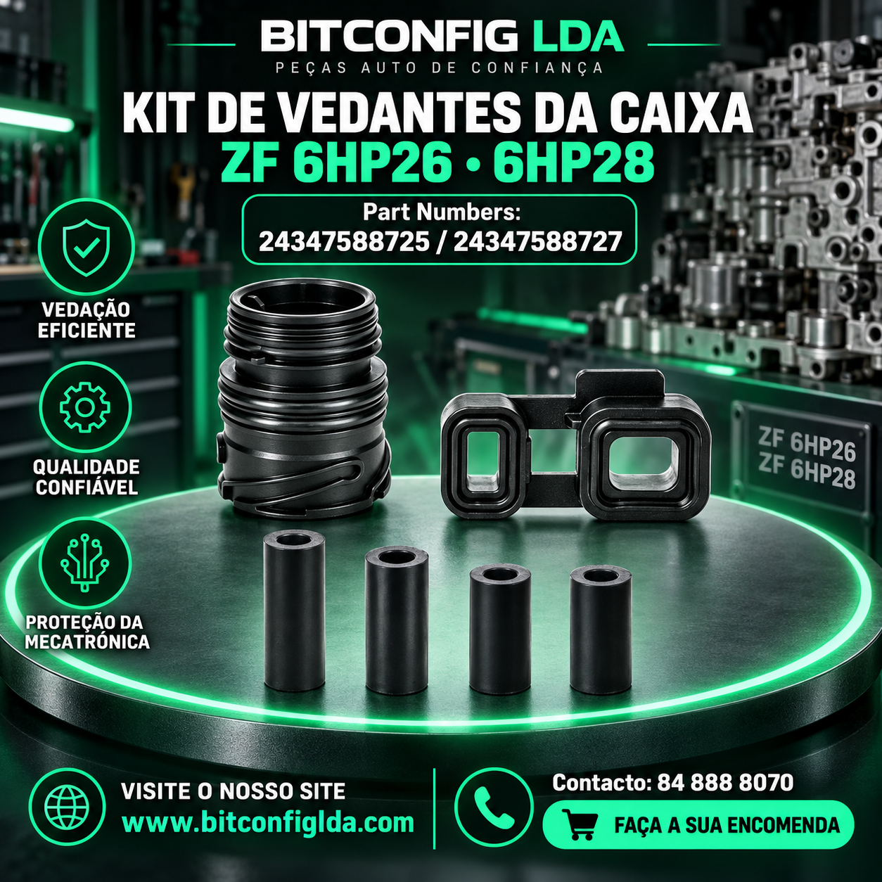 Kit de Vedantes da Caixa ZF 6HP26 / 6HP28